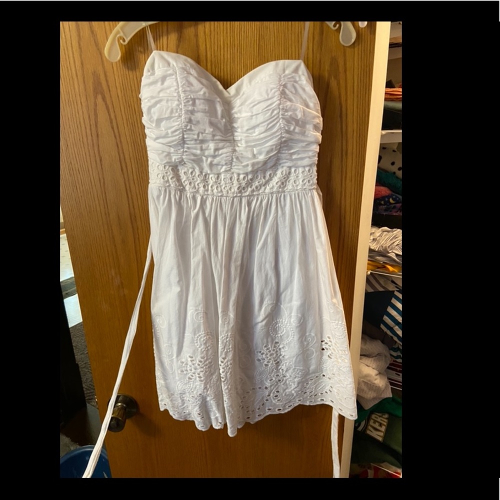My Michelle dress size 9, strapless, white
